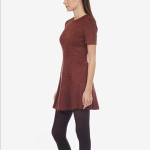 Copper Faux Suede Dress by Fate